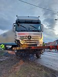 LKW-Bergung bei Oberspier (Foto: S.Dietzel)