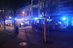Feuerwehren im Einsatz an der Atrium-Passage (Foto: S. Dietzel)