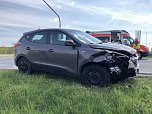 Unfall auf der B4 bei Sundhausen (Foto: S. Dietzel)