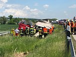 Folgenschwerer Unfall auf der A 38 (Foto: S. Dietzel)