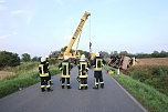 Umgestürzte Kran bei Uthleben (Foto: S.Dietzel) Umgestürzte Kran bei Uthleben (Foto: S.Dietzel)