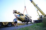 Umgestürzte Kran bei Uthleben (Foto: S.Dietzel) Umgestürzte Kran bei Uthleben (Foto: S.Dietzel)
