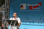 Wahlkampfauftakt der AfD vor dem Nordh&auml;user Rathaus (Foto: oas)
