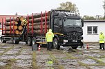 Holzlasterkontrolle in Niedersachswerfen (Foto: S. Dietzel) Holzlasterkontrolle in Niedersachswerfen (Foto: S. Dietzel)