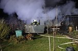 Gartenlaubenbrand in Nordhausen  (Foto: Lukas M&uuml;hlhause)