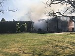 Garagenbrand in Werther (Foto: S. Dietzel)