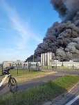 Rettungsarbeiten an der Bäckerei in Bleicherode (Foto: S.Dietzel) Rettungsarbeiten an der Bäckerei in Bleicherode (Foto: S.Dietzel)