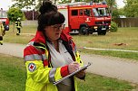 Auf dem Schachtbaugel&auml;nde fand heute eine Gro&szlig;&uuml;bung von Feuerwehr und Rettungskr&auml;ften statt (Foto: agl)