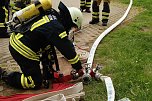 Auf dem Schachtbaugel&auml;nde fand heute eine Gro&szlig;&uuml;bung von Feuerwehr und Rettungskr&auml;ften statt (Foto: agl)