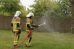 Auf dem Schachtbaugel&auml;nde fand heute eine Gro&szlig;&uuml;bung von Feuerwehr und Rettungskr&auml;ften statt (Foto: agl)