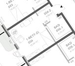 Grundriss eines Zimmers (Foto: JSW)