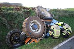 Traktorunfall bei Steigerthal gestern Nachmittag (Foto: S.Dietzel)