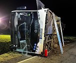 Verunfallter Elektro-Bus (Foto: S. Dietzel)