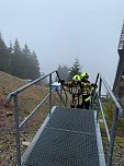 S&uuml;dharzer Feuerwehrleute beim 2. Oberhofer Treppenlauf (Foto: C.Burkert)
