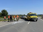 Unfall heute Mittag bei Bielen (Foto: S.Dietzel)