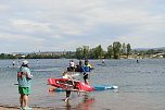 Grand Slam auf dem Wasser: beim EVN Sup Cup traf sich heute wieder die Elite der Stehpaddler auf dem Sundhäuser See (Foto: agl) Grand Slam auf dem Wasser: beim EVN Sup Cup traf sich heute wieder die Elite der Stehpaddler auf dem Sundhäuser See (Foto: agl)