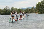 Grand Slam auf dem Wasser: beim EVN Sup Cup traf sich heute wieder die Elite der Stehpaddler auf dem Sundhäuser See (Foto: agl) Grand Slam auf dem Wasser: beim EVN Sup Cup traf sich heute wieder die Elite der Stehpaddler auf dem Sundhäuser See (Foto: agl)
