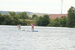 Grand Slam auf dem Wasser: beim EVN Sup Cup traf sich heute wieder die Elite der Stehpaddler auf dem Sundhäuser See (Foto: agl) Grand Slam auf dem Wasser: beim EVN Sup Cup traf sich heute wieder die Elite der Stehpaddler auf dem Sundhäuser See (Foto: agl)