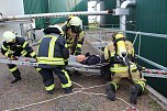 Feuerwehrübung an der Biomethananlage in Bielen (Foto: oas) Feuerwehrübung an der Biomethananlage in Bielen (Foto: oas)