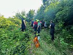 Schwerer Unfall im Wald zwischen Gro&szlig;furra und Strau&szlig;berg (Foto: S. Dietzel)