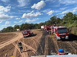Feuer in der Goldenen Aue (Foto: Die am Einsatz beteiligten Feuerwehren) Feuer in der Goldenen Aue (Foto: Die am Einsatz beteiligten Feuerwehren)
