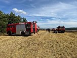 Feuer in der Goldenen Aue (Foto: Die am Einsatz beteiligten Feuerwehren) Feuer in der Goldenen Aue (Foto: Die am Einsatz beteiligten Feuerwehren)