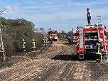 Feuer in der Goldenen Aue (Foto: Die am Einsatz beteiligten Feuerwehren) Feuer in der Goldenen Aue (Foto: Die am Einsatz beteiligten Feuerwehren)