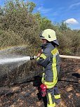 Feuer in der Goldenen Aue (Foto: Die am Einsatz beteiligten Feuerwehren) Feuer in der Goldenen Aue (Foto: Die am Einsatz beteiligten Feuerwehren)