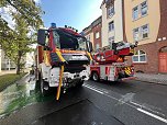 Feuerwehrunfall in Nordhausen (Foto: S.Dietzel) Feuerwehrunfall in Nordhausen (Foto: S.Dietzel)