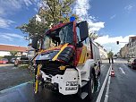 Feuerwehrunfall in Nordhausen (Foto: S.Dietzel) Feuerwehrunfall in Nordhausen (Foto: S.Dietzel)