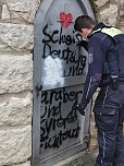 Schmierereien auf dem Petersberg (Foto: S. Dietzel)