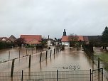 Hochwasserlage in Windehausen weiter angespannt (Foto: Pressestelle Landratsamt)