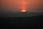 Sonnenuntergang - fotografiert vom Hainer Berg (Foto: Christoph Keil)