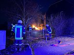 Schuppenbrand in Heringen (Foto: Feuerwehr Heringen/Silvio Dietzel)
