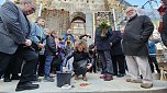 Historische Grundsteinlegung an der Kirche St. Johannis in Ellrich (Foto: Regina Englert)