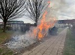 Heckenbrand in Heringen (Foto: S. Dietzel)