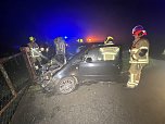 Unfall im Nebel auf der B4 (Foto: S.Dietzel)