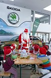 Weihnachtsbau in der Skoda-Autowelt geschm&uuml;ckt (Foto: AHP)
