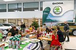 Weihnachtsbau in der Skoda-Autowelt geschm&uuml;ckt (Foto: AHP)