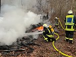 Feuerwehreinsatz auf dem alten Campingplatz bei Hainrode (Foto: S. Dietzel) Feuerwehreinsatz auf dem alten Campingplatz bei Hainrode (Foto: S. Dietzel)