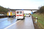 Unfall auf der A38 heute Nachmittag (Foto: Silvio Dietzel)