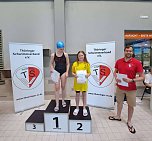 Der Nordhäuser Schwimmverein war mit einem Trio nach Jena zum Thüringer Schwimmertreffen gereist (Foto: SVN 90) Der Nordhäuser Schwimmverein war mit einem Trio nach Jena zum Thüringer Schwimmertreffen gereist (Foto: SVN 90)