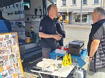 Polizei zum Anfassen und Kaffee auf dem Nordh&auml;user Marktplatz (Foto: C.Wilhelm)