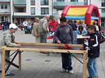 Kindertags-Feier auf dem Parkplatz (Foto: nnz)