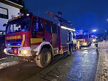 Feuerwehreinsatz in der Freiheitsstra&szlig;e in Krimderode (Foto: S. Dietzel)