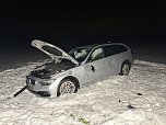 Gl&uuml;ck im Ungl&uuml;ck hatte der Fahrer eines BMW. Er wurde bei dem Unfall nur leicht verletzt. (Foto: Silvio Dietzel)