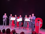 185 Jahre Kreissparkasse Nordhausen dominierten den Jahresempfang am Donnerstagabend im Theater. (Foto: ssc)