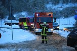 Bei einem Unfall in Bleicherode ist ein Kran in die B&ouml;schung gekippt.  (Foto: Silvio Dietzel)