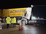 Ein Lkw-Unfall ereignete sich auf der A38. (Foto: Silvio Dietzel)