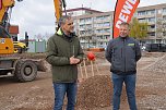 Spatenstich für den neuen Rewe in Nordhausen-Salza. (Foto: Susanne Schedwill) Spatenstich für den neuen Rewe in Nordhausen-Salza. (Foto: Susanne Schedwill)